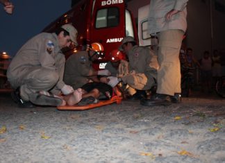 Acidentes com motos deixa três feridos em Italva