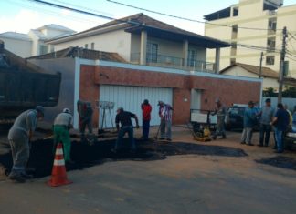 Secretaria de Obras de Itaperuna trabalhando a todo vapor