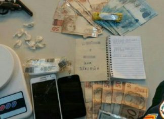 PM apreende arma e drogas na estrada da “Ilha do Teixeirão”, em Itaperuna