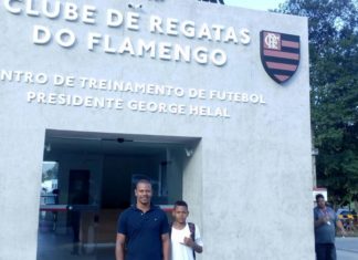 Atleta da Escolinha do Flamengo em Itaperuna se apresenta no Ninho do Urubu para testes