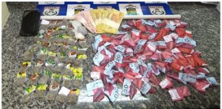 Jovens são detidos por tráfico de drogas no bairro Cidade Nova, em Pádua