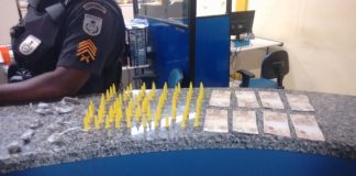 PMs prendem dois suspeitos de tráfico na BR 356, em Cardoso Moreira