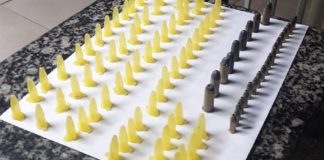 Suspeito vê polícia chegando, foge e deixa munições e pinos em Bom Jesus do Itabapoana