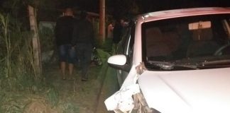 Colisão entre moto e carro deixa uma pessoa ferida na RJ-116, em Aperibé