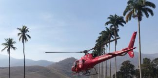 Corpo de Bombeiros combate incêndio em área de vegetação no município de São Fidélis